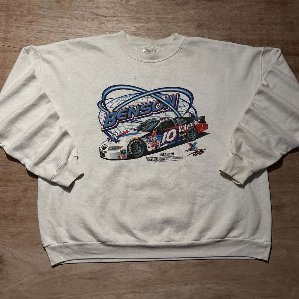 Vintage 2002 Johnny Benson NASCAR Valvoline Racing Sweatshirt 2XL